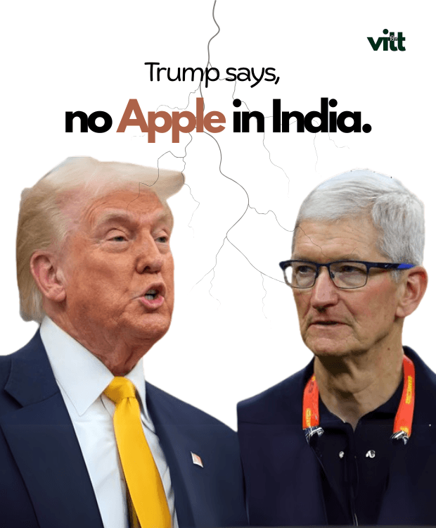 Trump against Apple manufacturing in India